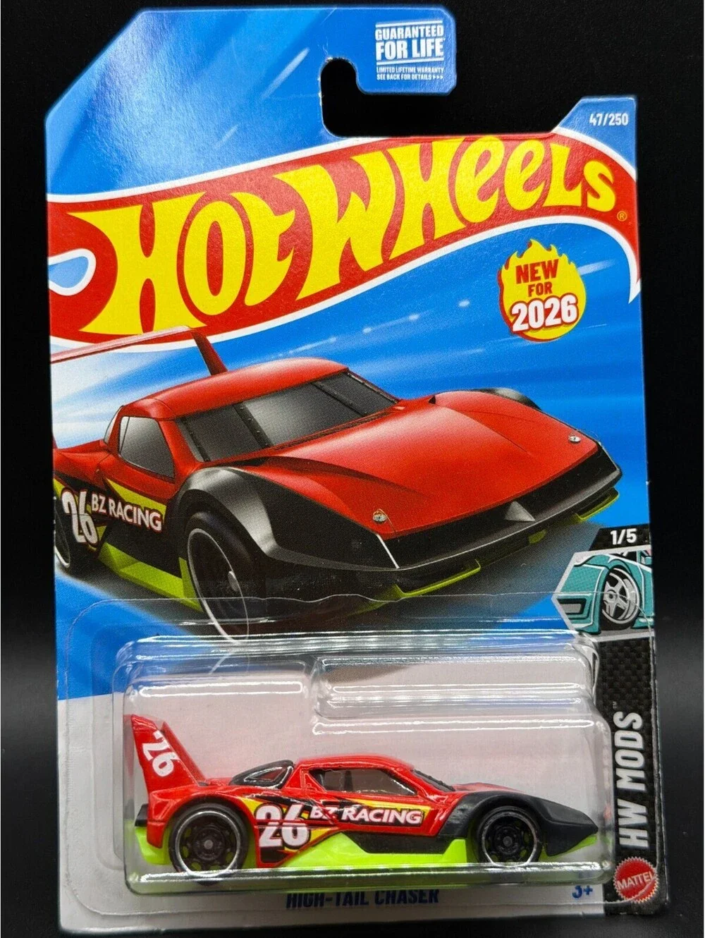 Hot Wheels 2026 High-Tail Chaser - HW Mods 1/5 - Red BZ Racing 26 (New/Carded)